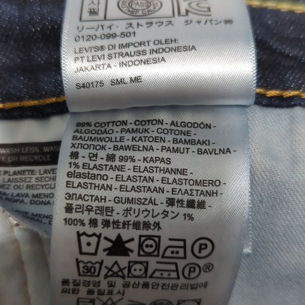 Levi's 541 Athletic Fit‎ Tapered Men's Dark Blue Relaxed Jeans Size 44